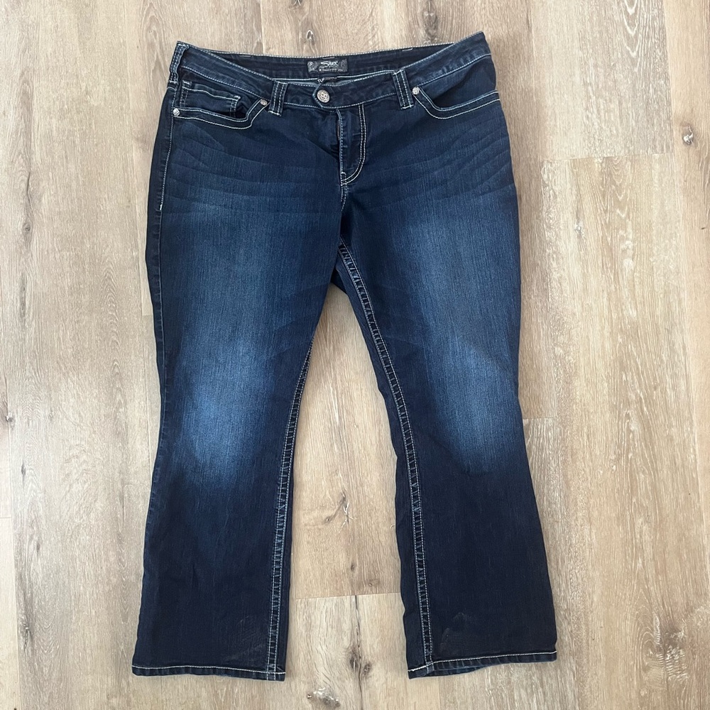 Silver plus size Tuesday jeans